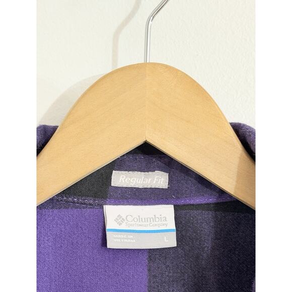 Columbia Clemson Tigers NCAA Heavyweight Flannel Shirt Men's Size LARGE L - Picture 2 of 2